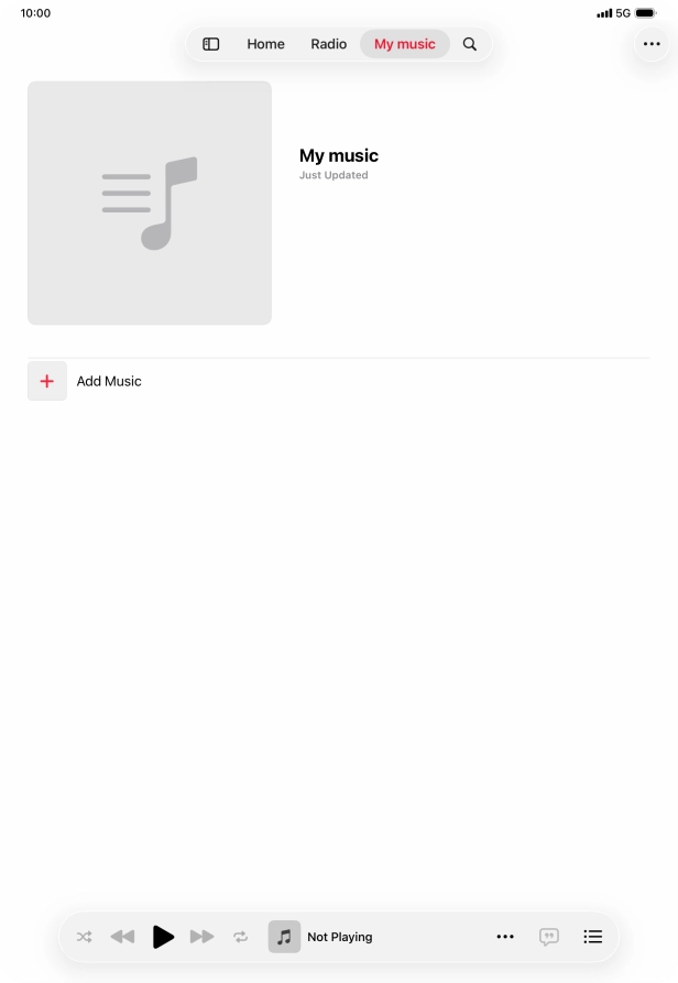 Press Add Music.