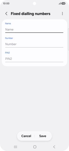 Press Name and key in the required name.