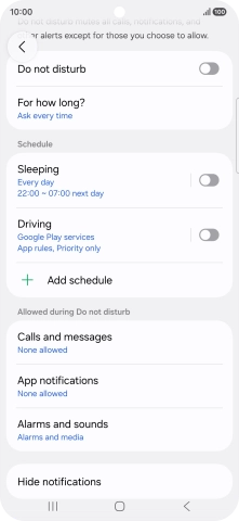Press App notifications.