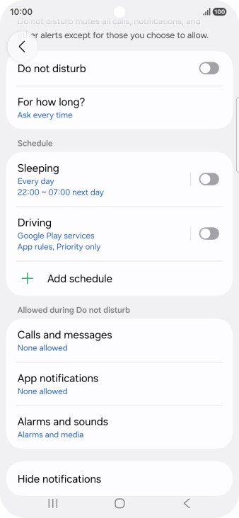 Press App notifications.