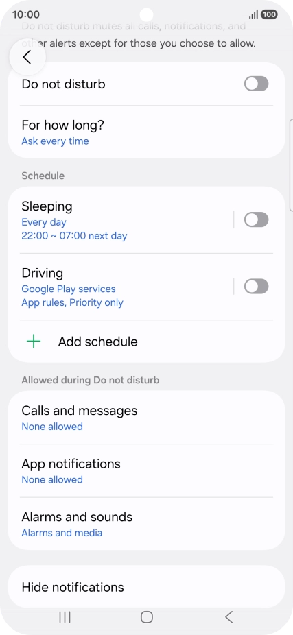Press App notifications.