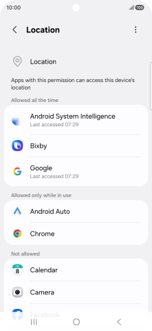Press the required app. Press the required app.