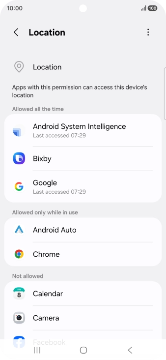 Press the required app. Press the required app.