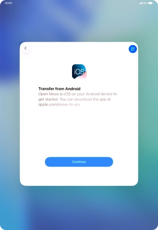 To transfer content to your tablet, you need to install the app 