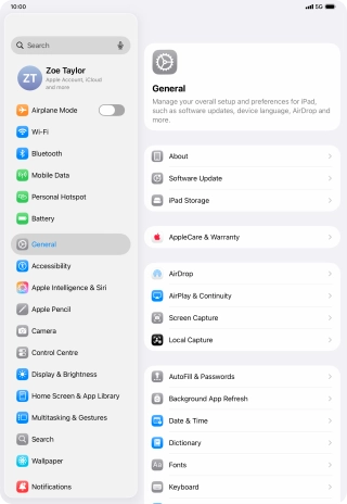 Press Display & Brightness.