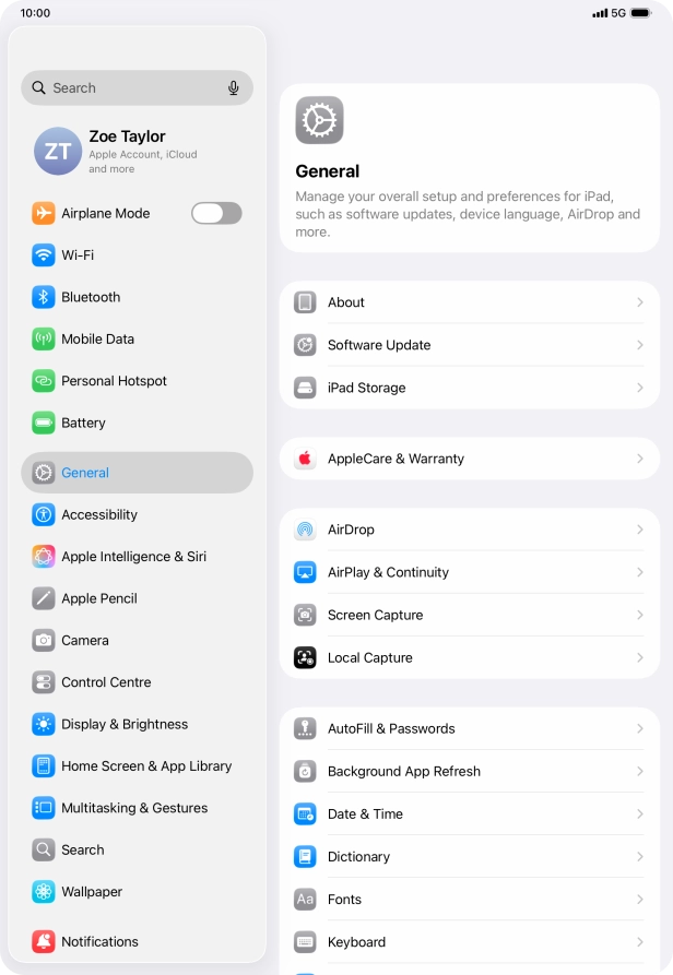 Press Display & Brightness.