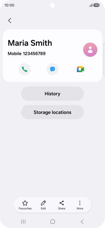 Press the Home key to return to the home screen.