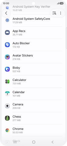 Press the required app. Press the required app.