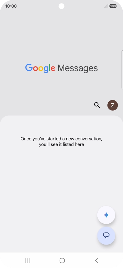 Press the profile icon. Press the profile icon.