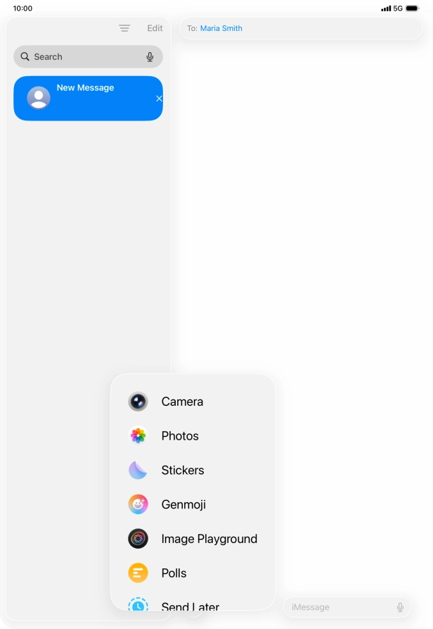 Press Genmoji.