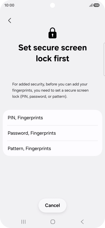 Press the required phone lock code and follow the instructions on the screen to create an additional phone lock code. Press the required phone lock code and follow the instructions on the screen to create an additional phone lock code.