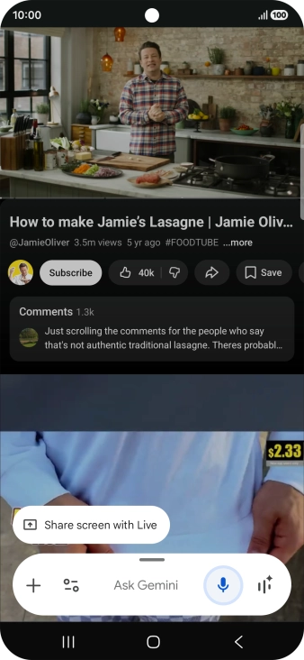 Press the add icon. Press the add icon.