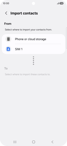 Press the name of the SIM.