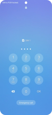 Key in a new four-digit PIN and press OK.