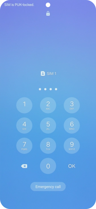 Key in a new four-digit PIN and press OK.