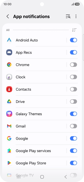 Press the drop down list. Press the drop down list.