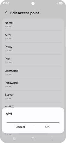 Key in live.vodafone.com and press OK. Key in live.vodafone.com and press OK.