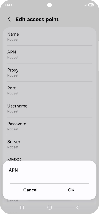 Key in live.vodafone.com and press OK. Key in live.vodafone.com and press OK.