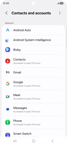 Press the required app.