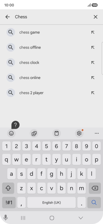 Key in the name or subject of the required app and press the search icon. Key in the name or subject of the required app and press the search icon.