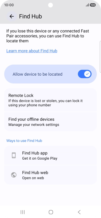 Press the Home key to return to the home screen. Press the Home key to return to the home screen.