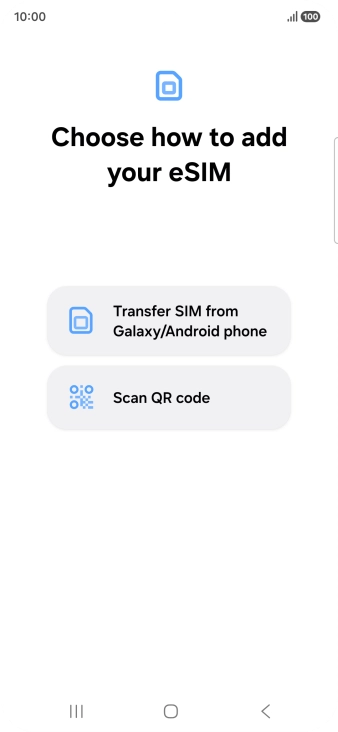 Press Scan QR code. Press Scan QR code.
