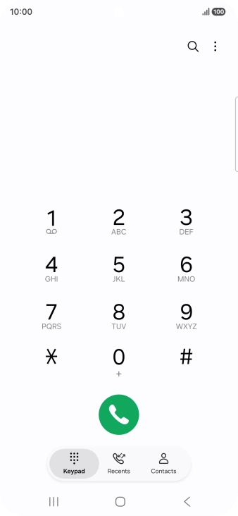 Press the menu icon. Press the menu icon.