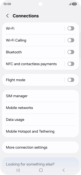 Press Data usage. Press Data usage.