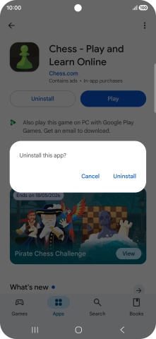 Press Uninstall. Press Uninstall.