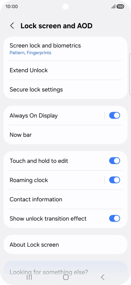 Press Screen lock and biometrics and key in the additional phone lock code you created earlier. Press Screen lock and biometrics and key in the additional phone lock code you created earlier.