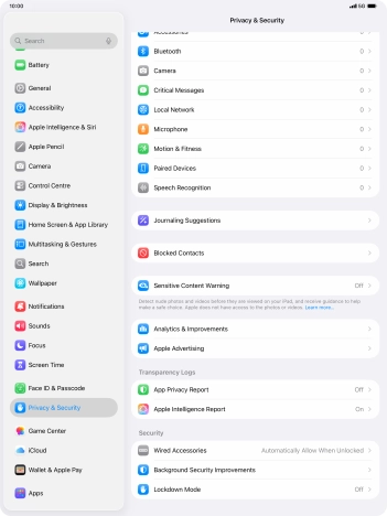 Press App Privacy Report.