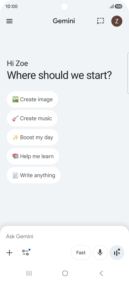Press the profile icon. Press the profile icon.