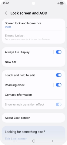 Press Screen lock and biometrics. Press Screen lock and biometrics.