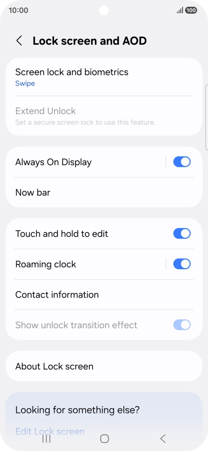 Press Screen lock and biometrics. Press Screen lock and biometrics.