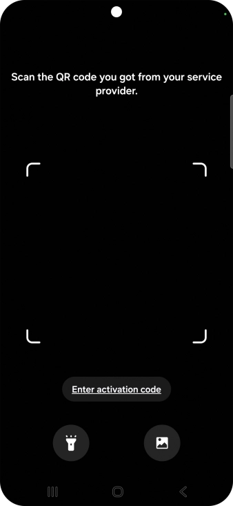 Place the QR code you've received inside the phone camera frame to scan the code. Place the QR code you've received inside the phone camera frame to scan the code.