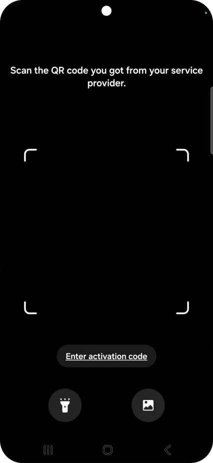 Place the QR code you've received inside the phone camera frame to scan the code. Place the QR code you've received inside the phone camera frame to scan the code.