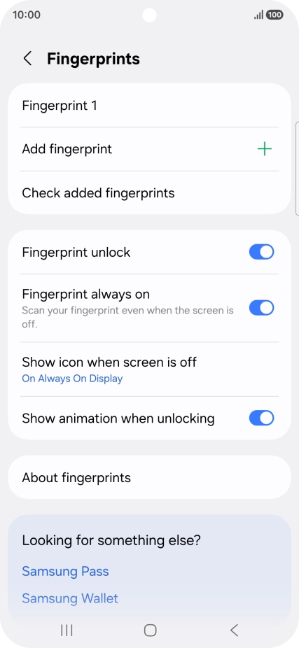 Press the required settings to turn them on or off. Press the required settings to turn them on or off.