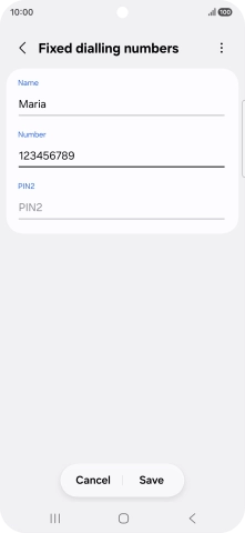 Press PIN2 and key in your PIN2. The default PIN2 is 1111.