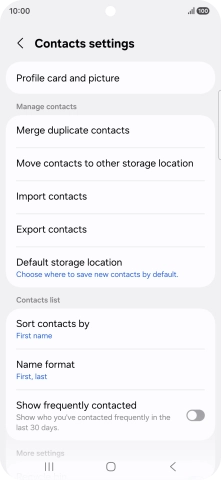 Press Import contacts.