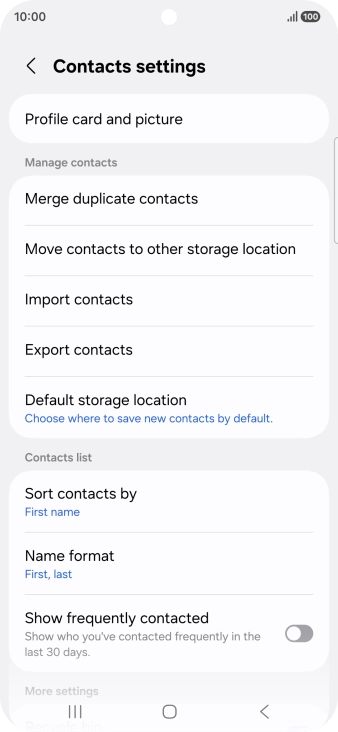 Press Import contacts.