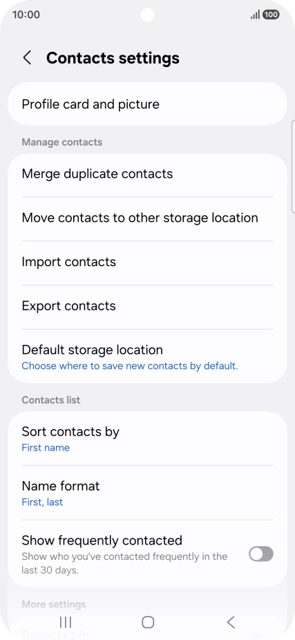 Press Import contacts.