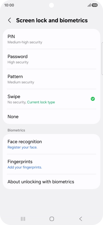Press Fingerprints. Press Fingerprints.