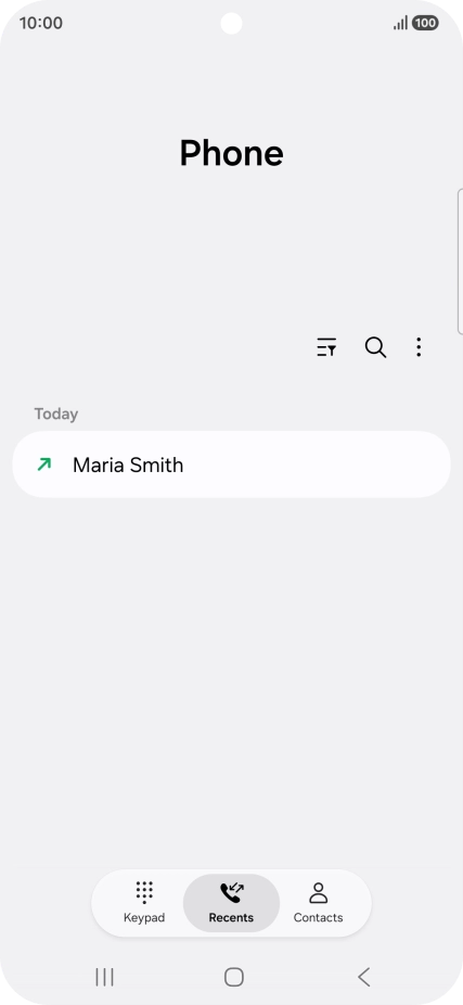 Press the required number.