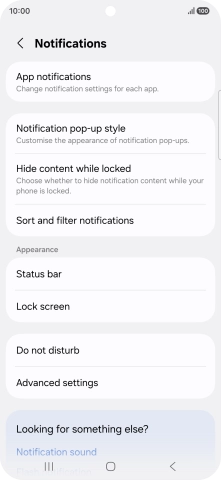 Press App notifications. Press App notifications.