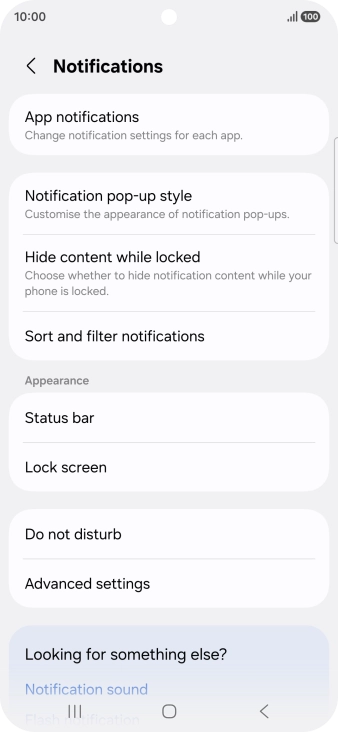 Press App notifications. Press App notifications.