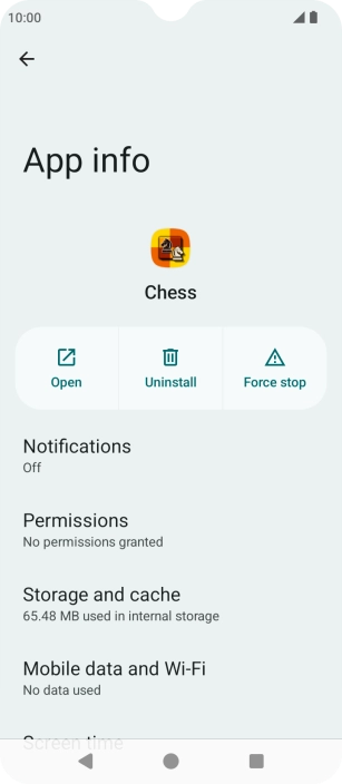 Press Storage and cache.