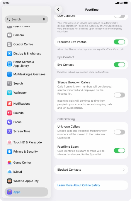Press the indicator next to Press the indicator next to