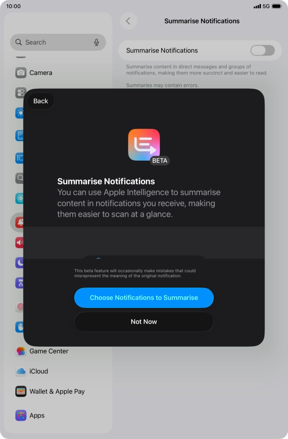 If you turn on the function, follow the instructions on the screen to select more settings. If you turn on the function, follow the instructions on the screen to select more settings.