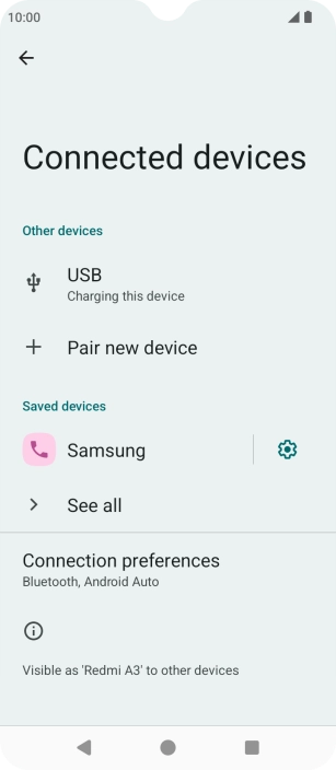 Press the Home key to return to the home screen.