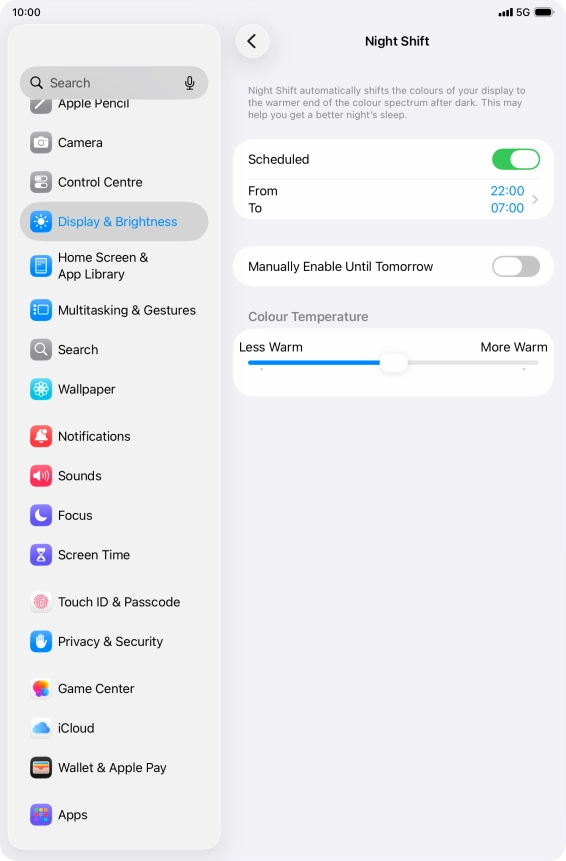 Press the indicator next to Press the indicator next to